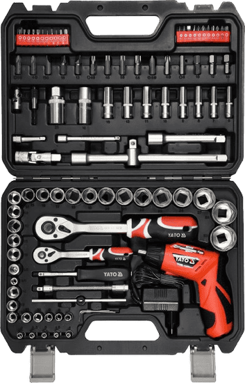 YATO Toolset with Cordless Screwdriver 100pcs - YT-12685