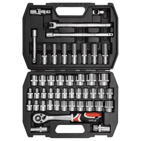 YATO Socket Set 1/2" 46 pcs - YT-3877