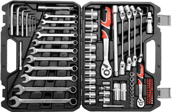 YATO Socket Set 1/4" and 1/2" 77pcs - YT-38781