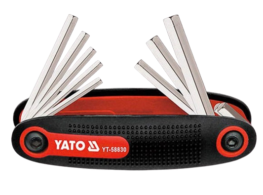 YATO Folding HEX Key Set 8pcs - YT-58830