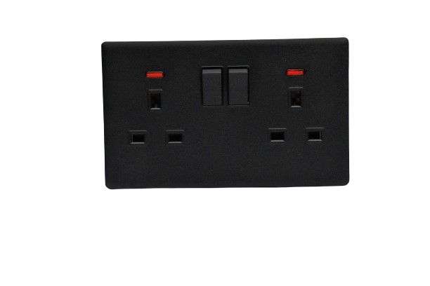 13a-2-gang-switched-socket-l408b-black-velvet-touch-l-l-range