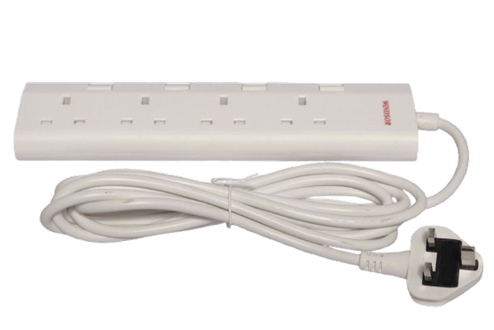 Windsor BS Extension Socket 4 Way 3 Meters