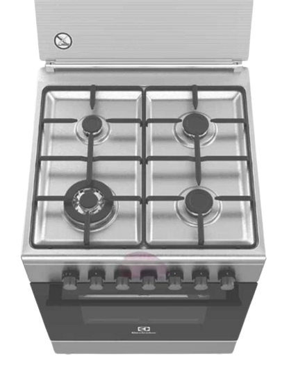 60x60cm-4burner-gas-cooker-with-gas-oven-ekk6400z9x-electrolux