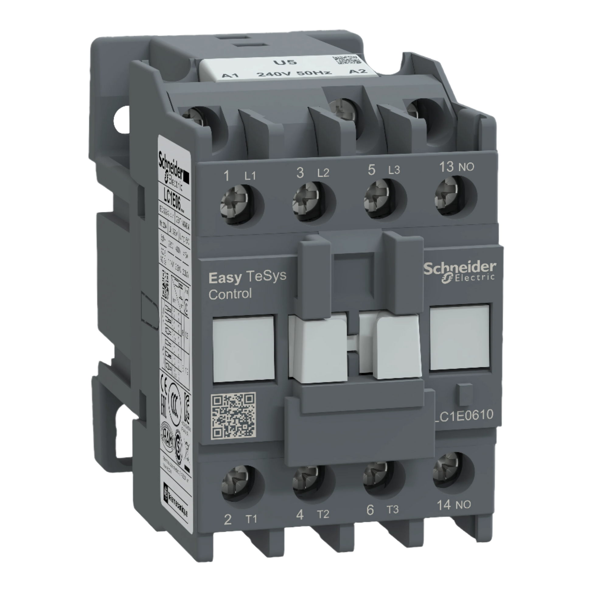 lc1e0610u5-2-2kw-6a-ac3-20ac1-3pole-contactor-easy-240v-schneider