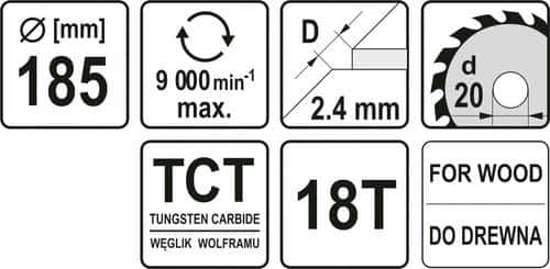 185x18tx20mm-tct-blade-for-wood-yt-6063-yato