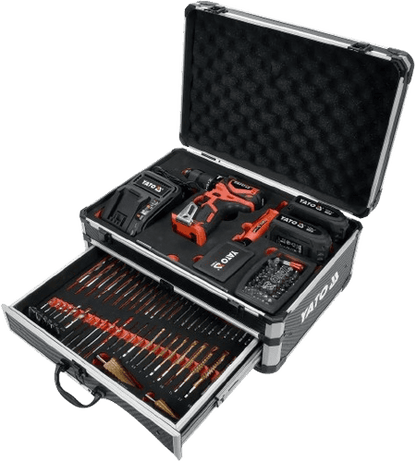 126pcs-brushless-cordless-power-drill-18v-42nm-set-with-2-batteries-yt-44250-yato